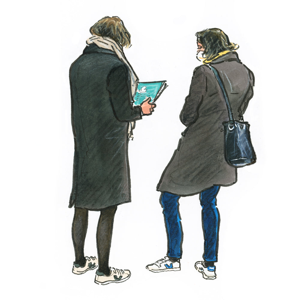 Deux femmes de dos