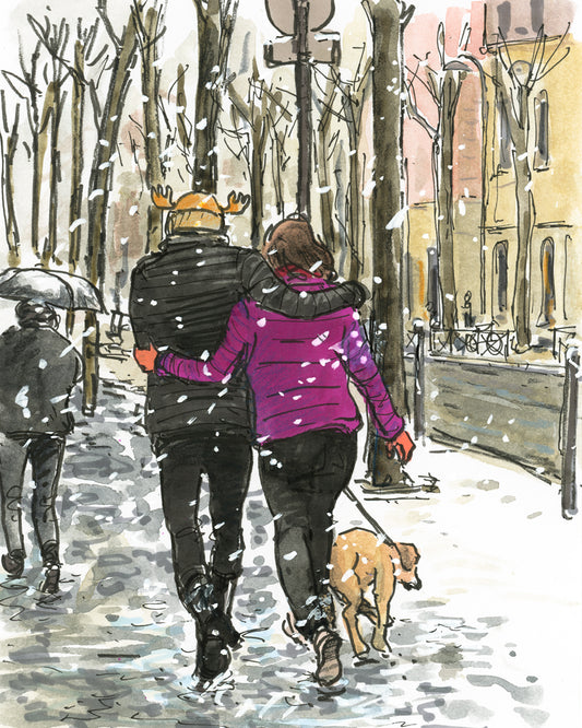 Amoureux rue Caulaincourt