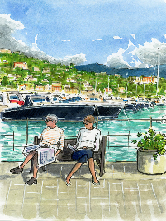 Lecture sur le port de Santa Margherita