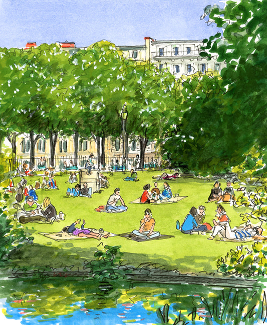 Après-midi au square des Batignolles