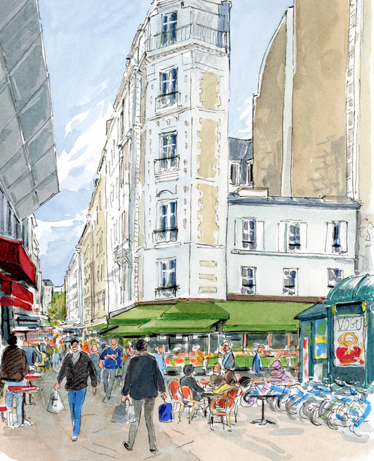 Courses du dimanche matin rue de Lévis