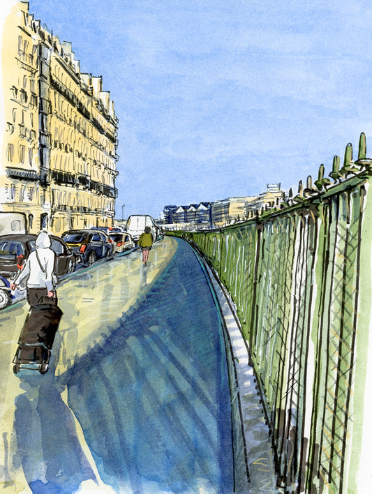 Promenade matinale rue de Rome vers Pont Cardinet