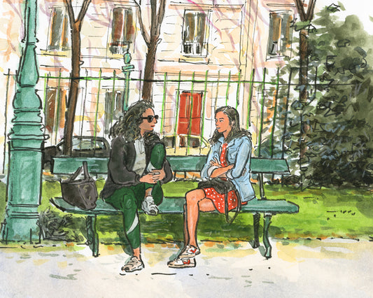 Fin d'après-midi au square des Batignolles