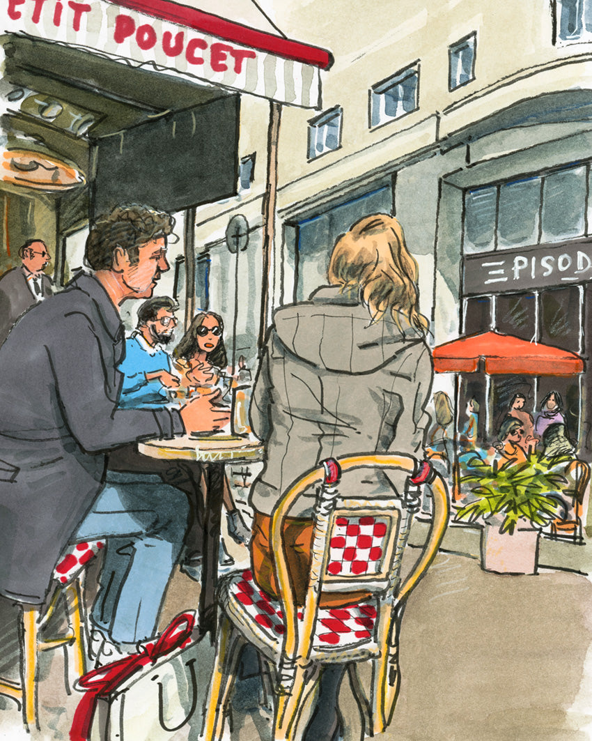 Café matinal au Petit Poucet place de Clichy
