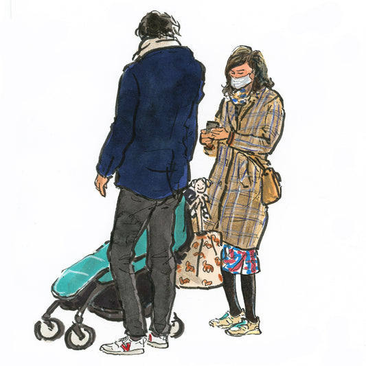 Couple rue des Abbesses