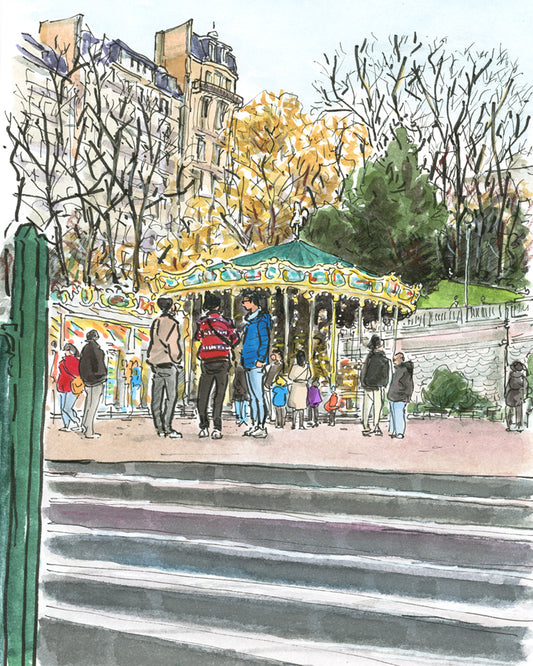 Manège Place Saint-Pierre samedi après-midi