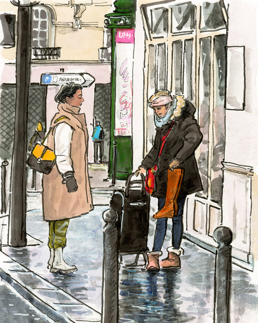 Retour de soldes un samedi rue des Dames