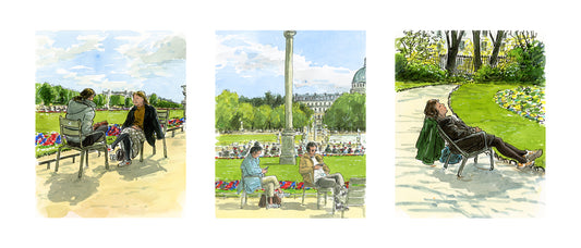 Au jardin du Luxembourg (Triptyque)